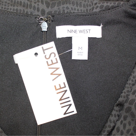 Nine West black snake print dress (women’s M) (NWT) - Picture 8 of 10